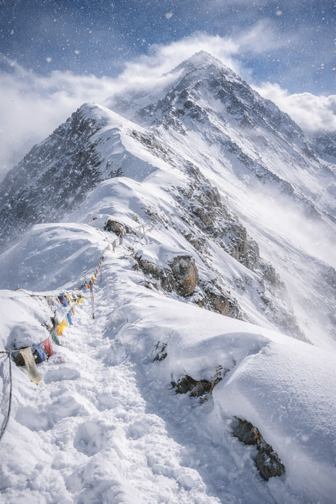 Snowfall accumulation mount everest