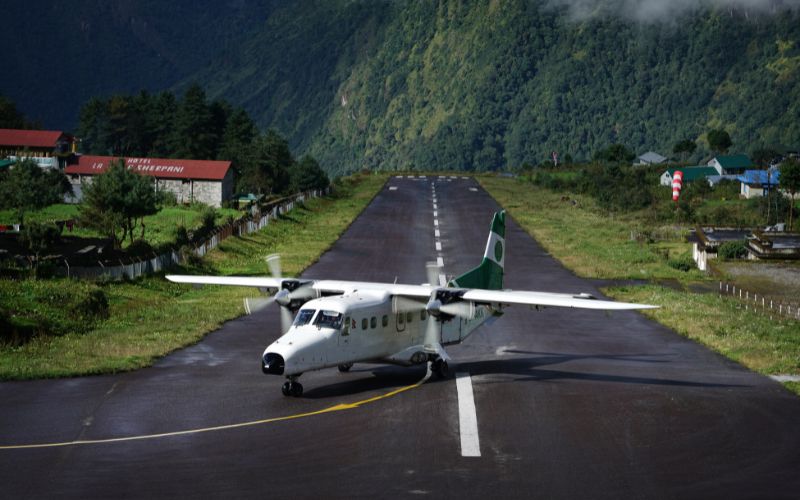 Airplane at Lukla Airport